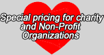 Special pricing for charity and Non-Profit Orfganizations
